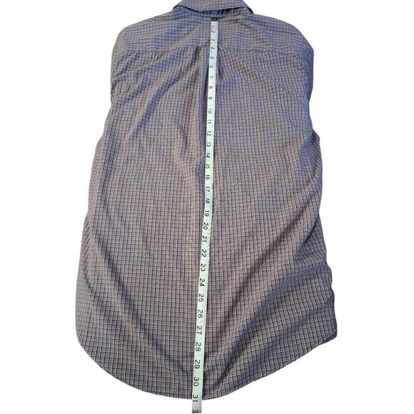 Van Heusen Mens Purple Plaid Long-Sleeve Button-Down Shirt Size XL Cotton Blend - Picture 8 of 8
